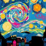 Create Your Own Starry Night at the Neon Brush Van Gogh Workshop in London