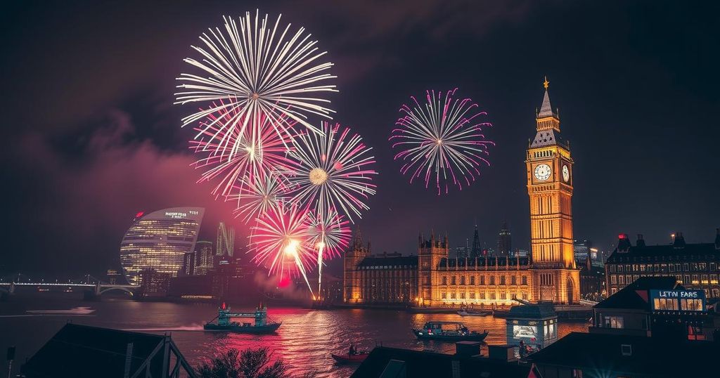 London’s New Year’s Eve Fireworks Face Wind Challenges