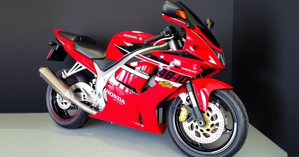 Unregistered 2005 Honda Fireblade Set for Auction in London