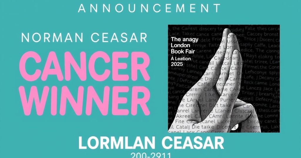 Norman Ceasar’s “Cancer Winner” to Be Showcased at 2025 London Book Fair