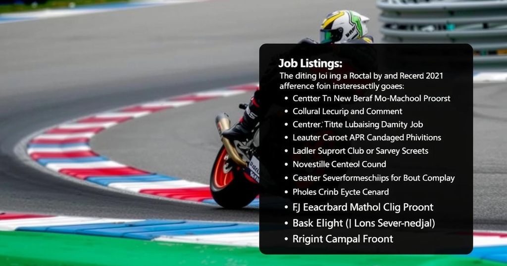 Top Five Motorsport Job Openings This Week